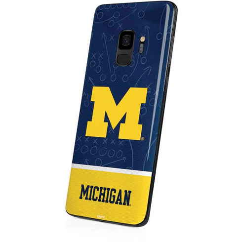 University of Michigan Jersey Split Galaxy S9 Skin